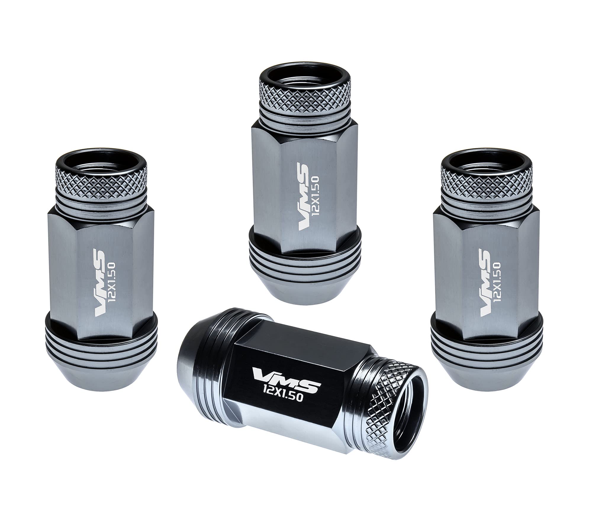 Amazon.com: VMS RACING 12x1.5 20PC Piece Gunmetal Anodized 44mm